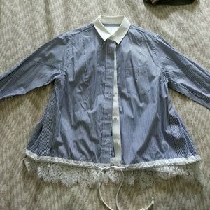 Sacai pinstriped blouse